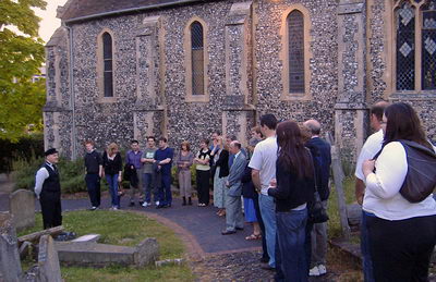 "I read on Google that the guide likes to vandalise graveyards..."